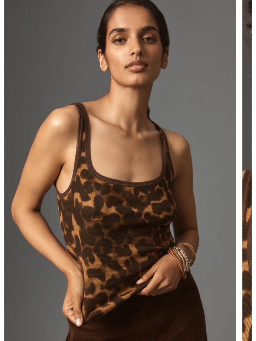 Pilcro Mesh Trim Tank Top